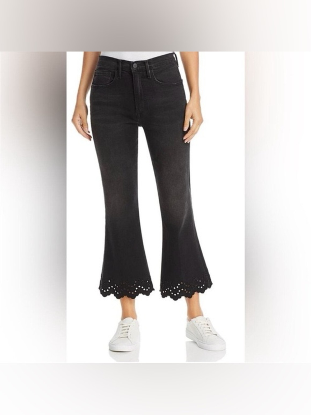 Frame Denim Black Flare Jeans
